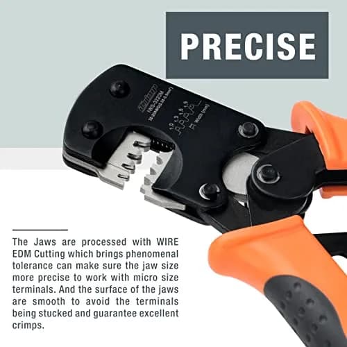 IWISS IWS-3220M Micro Connector Pin Crimping Tool 0.03-0.52mm² 32-20AWG | Precise, Durable, US-imported thumbnail 5