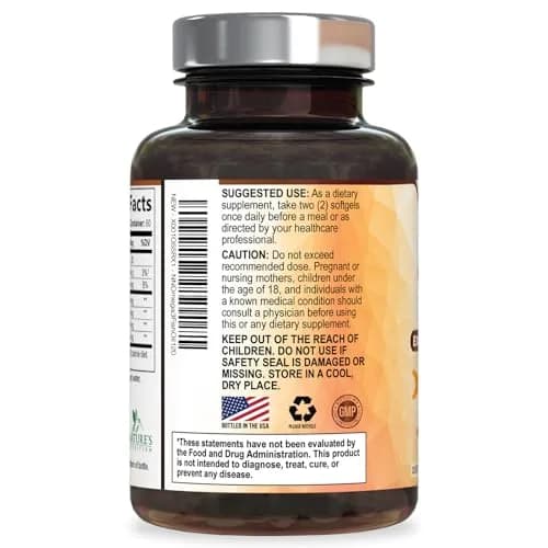 Nature's Nutrition Omega 3 Fish Oil 2400mg | Triple Strength Daily Supplement with EPA & DHA (120 Softgels) thumbnail 8