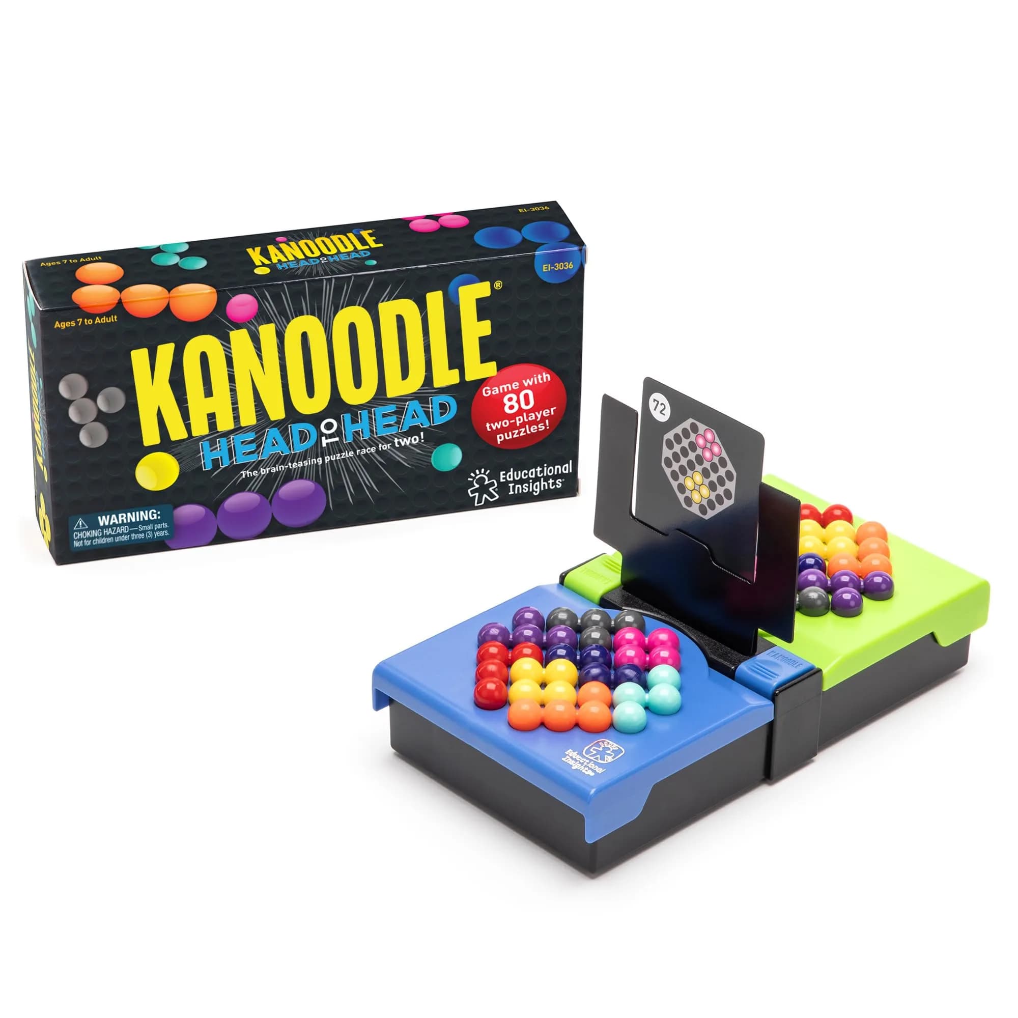 Educational Insights Kanoodle Head-to-Head 2-Player Brain Game | ASTM-Tested Educational Puzzle — Multi