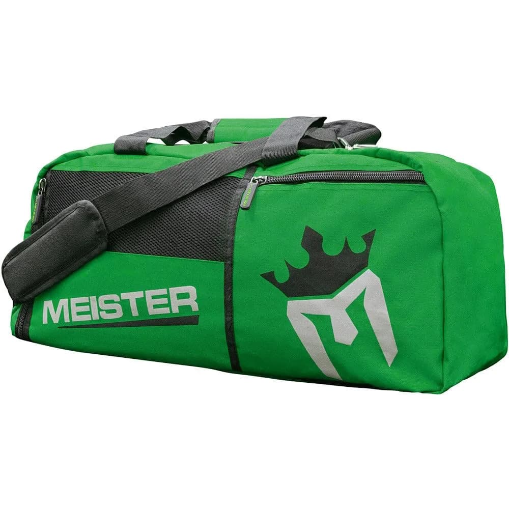 Meister Vented Convertible Duffel Backpack Gym Bag 26 x 12 x 12 inches | Converts to Backpack, Ventilated, Carry-On Size — Green