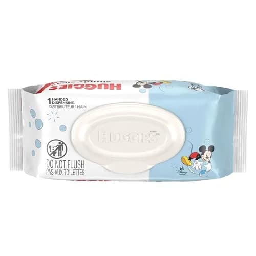 Huggies Simply Clean Baby Wipes, Unscented, 64 Wipes | Hypoallergenic & pH Balanced for Sensitive Skin thumbnail 1