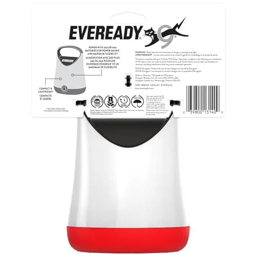 Eveready Red Electric Camping Lantern X-250 | 100 Hour Runtime, Water Resistant thumbnail 7