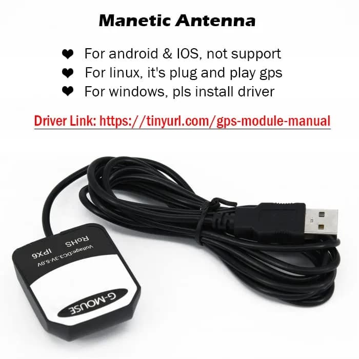 Geekstory VK-162 G-Mouse USB GPS Dongle Receiver 1.95m Cable | External GPS Antenna for Raspberry Pi thumbnail 6