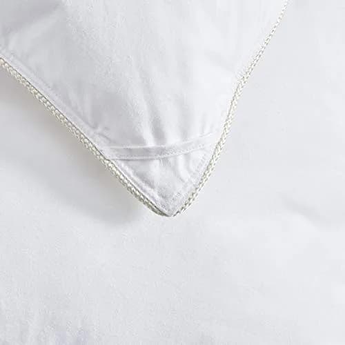 Egyptian Cotton Factory Store King Size Comforter | All Season Lightweight Down & Feather Fill, 42 oz, 1200 Thread Count, Egyptian Cotton, White thumbnail 5