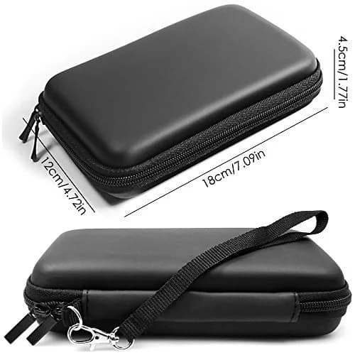 AFUNTA Crystal Clear Case & EVA Carrying Case with Screen Protectors for New 2DS XL | 2-Piece Set thumbnail 4