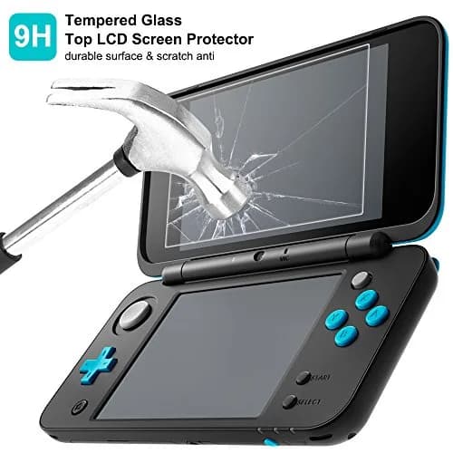 AFUNTA Crystal Clear Case & EVA Carrying Case with Screen Protectors for New 2DS XL | 2-Piece Set thumbnail 5