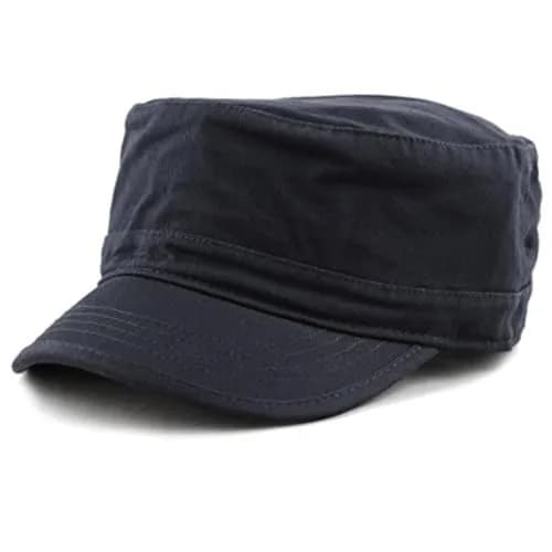 The Hat Depot Cadet Military Army Washed Cotton Baseball Cap - Navy (1 Unit) thumbnail 1