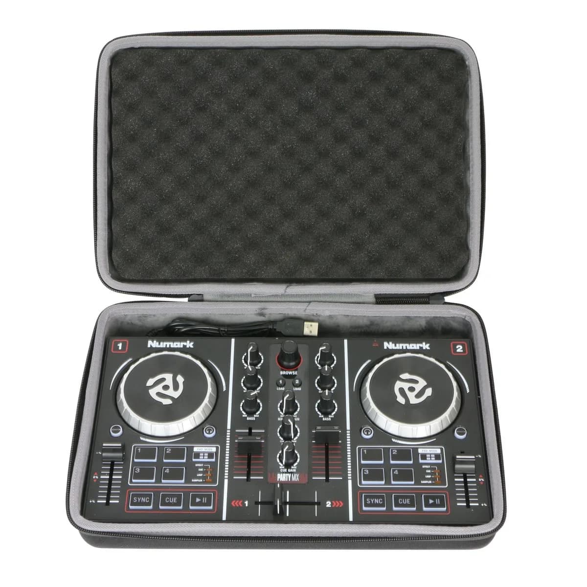 co2CREA Hard Case for Numark Party Mix II DJ Controller | Protective EVA Carrying Bag with Handle - main product image