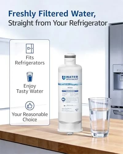 Waterspecialist WS645A Refrigerator Water Filter 4 Pack | NSF 42 & 372 Certified thumbnail 5