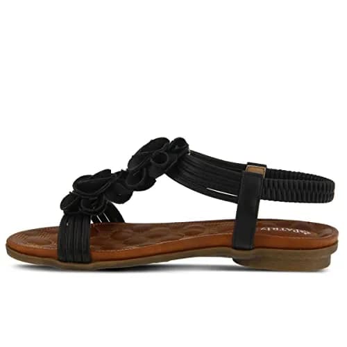 PATRIZIA Spring Step Nectarine Sandals for Women - Casual Chic Flower T-Straps, 7.5-8 US | All-Day Comfort thumbnail 5