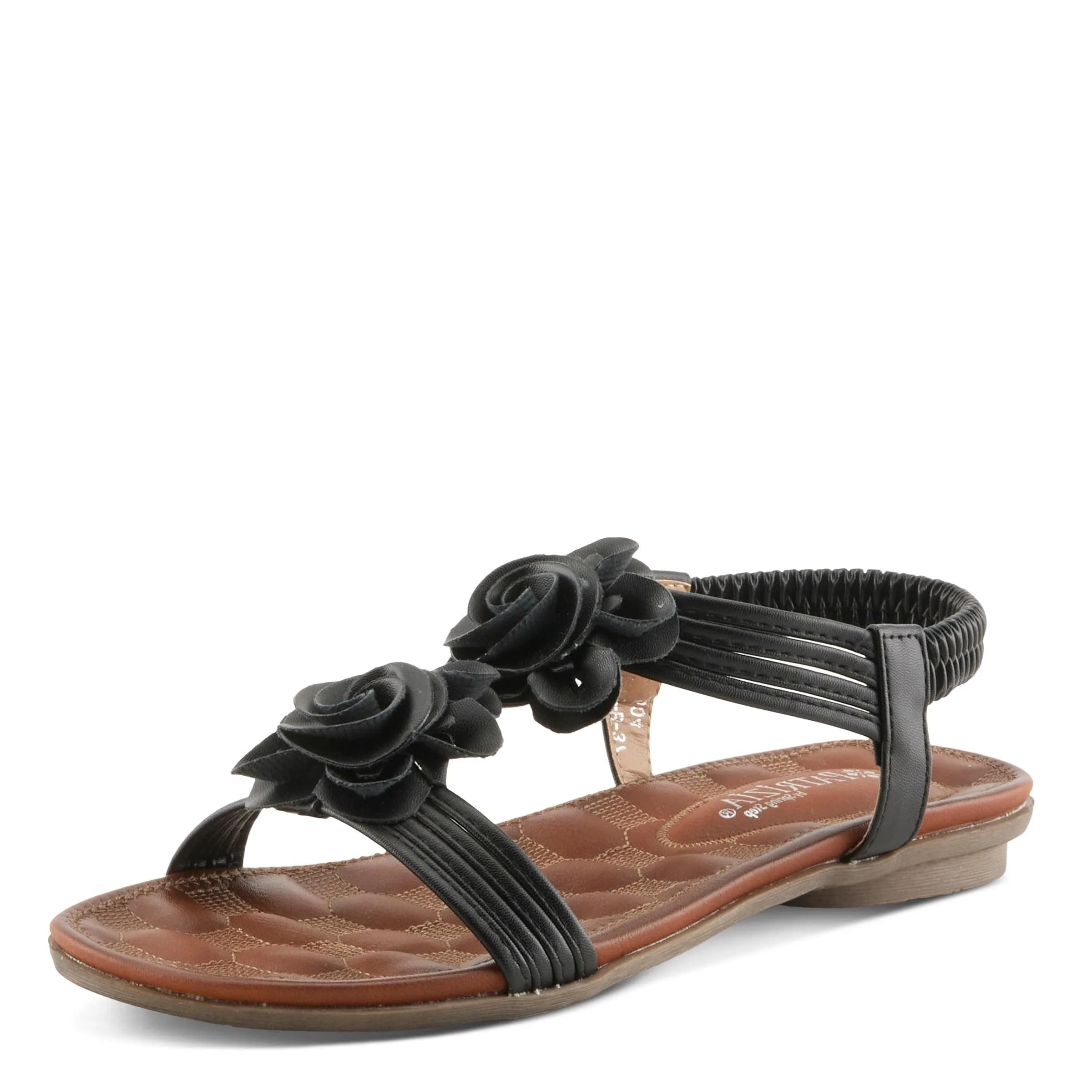 PATRIZIA Spring Step Nectarine Sandals for Women - Casual Chic Flower T-Straps, 8.5 US | Comfort & Style