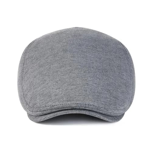 VOBOOM Men's Cotton Flat Ivy Gatsby Newsboy Driving Hat Cap Dark Grey | Breathable All-Season Comfort thumbnail 2
