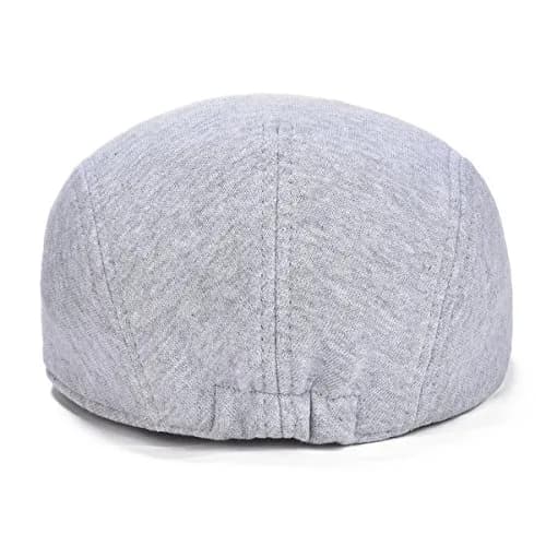 VOBOOM Men's Cotton Flat Ivy Gatsby Newsboy Driving Hat Cap Light Grey | Breathable Cotton for Daily Outdoor Activities thumbnail 4