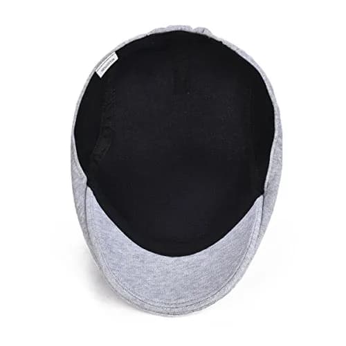VOBOOM Men's Cotton Flat Ivy Gatsby Newsboy Driving Hat Cap Light Grey | Breathable Cotton for Daily Outdoor Activities thumbnail 6