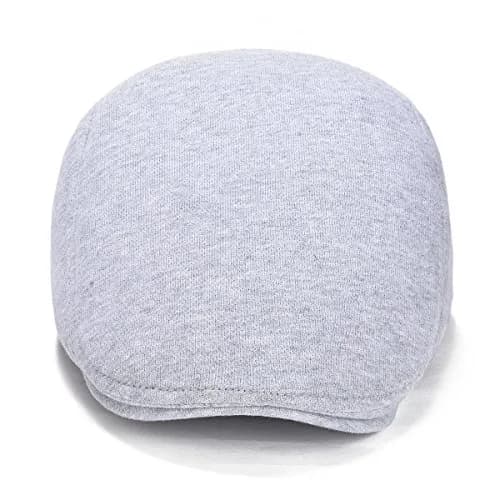 VOBOOM Men's Cotton Flat Ivy Gatsby Newsboy Driving Hat Cap Light Grey | Breathable Cotton for Daily Outdoor Activities thumbnail 3