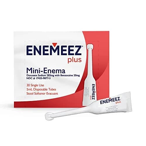 Enemeez Plus Mini Enemas 5ml | Constipation Relief with Docusate Sodium & Benzocaine thumbnail 1
