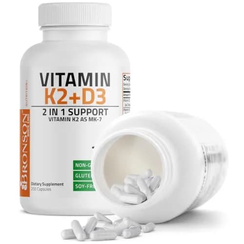 Bronson Vitamin K2 D3 Complex 250 Capsules thumbnail 6