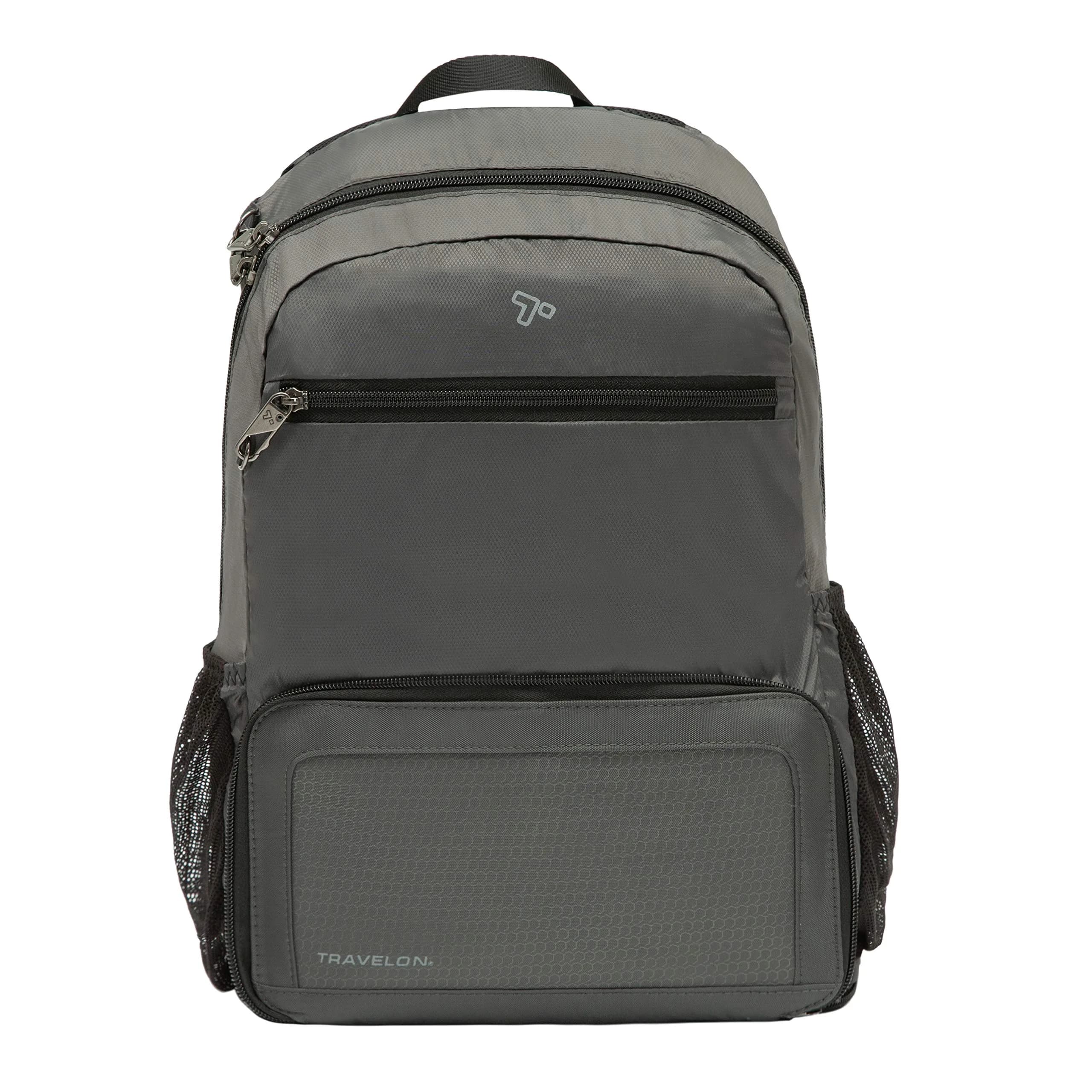Travelon Anti-Theft Active Packable Backpack Charcoal | 18.5L (0.52 m³) - main product image