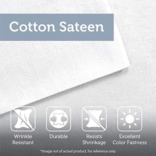 Madison Park Sateen Cotton Comforter Set, 7PC Cal King | Floral Medallion Design, All Season, OEKO-TEX Certified thumbnail 7