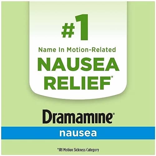 Dramamine Nausea Relief Tablets, Long-Lasting, 20 Tablets (2 x 10 Ct) | Fast Relief for Motion Sickness & Nausea thumbnail 4