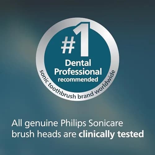Philips Sonicare W DiamondClean Brush Heads Black 2-Pack (6 Month Supply) | Clinically Tested Whitening & Plaque Removal thumbnail 7