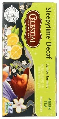 Celestial Seasonings Green Tea Sleepytime Decaf Lemon Jasmine 20 Count | Soothing Herbal Blend with Vitamin C thumbnail 6
