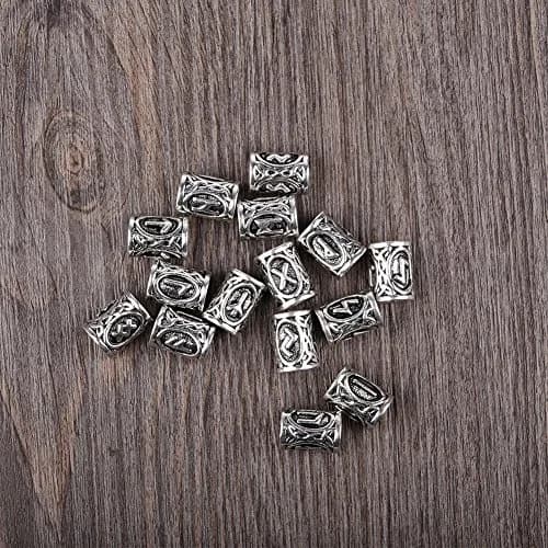 Modpion 24Pcs Viking Runes Beads | 6mm Hole Size thumbnail 3