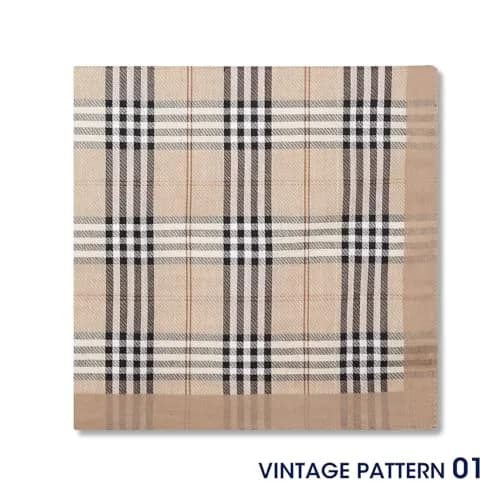Selected Hanky Handkerchiefs for Men 16x16 Inch, Soft Cotton, 6 Piece Gift Set thumbnail 5