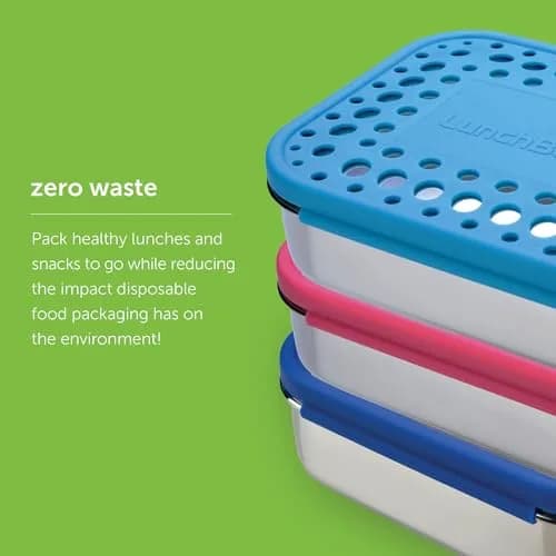 LunchBots Small Stainless Steel Kids Bento Box 4-Section 16oz | Compact, Durable & Safe for Kids thumbnail 6