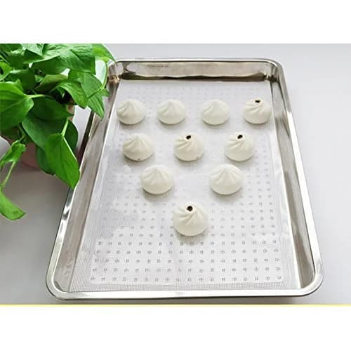 Inchant Reusable Silicone Steamer Mats 3-Pack (60cm x 40cm / 23.6" x 15.7") | Non-Stick for Dumplings & Pastry thumbnail 2