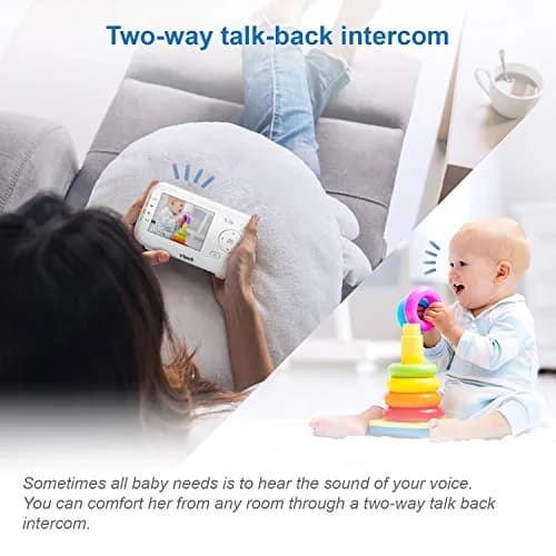 VTech VM3252 No WiFi Video Baby Monitor, 2.8" Screen | 1000ft Range, 480p Video, 2-Way Talk thumbnail 6
