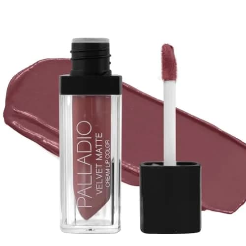 Palladio Velvet Matte Cream Lip Color Pashmina 4g (0.14 oz) | Long-Wear Metallic Pigments thumbnail 1
