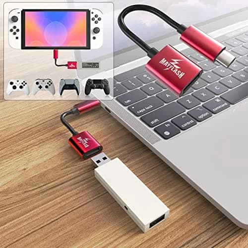 MAYFLASH Magic NS Wireless Bluetooth Controller USB Adapter for Switch/2, Windows, Raspberry Pi, macOS, PS3, NEOGEO Mini - 7.3cm (2.9in) thumbnail 3