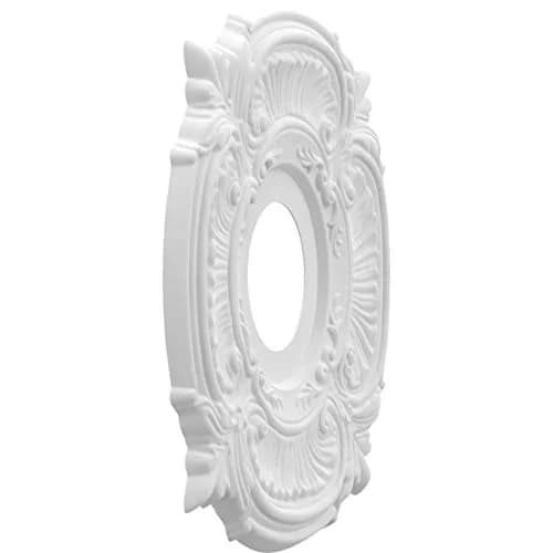 Ekena Millwork Attica Thermoformed PVC Ceiling Medallion 33 cm (13 in.) OD x 1.9 cm (0.75 in.) P | Adds Architectural Detail to Ceilings thumbnail 2