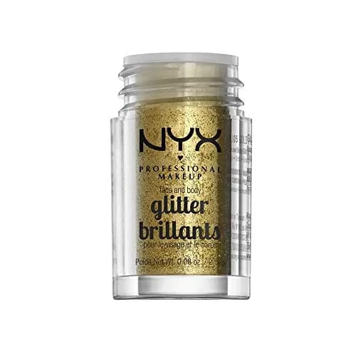 NYX PROFESSIONAL MAKEUP Face & Body Glitter, Gold | Sparkling Glitter for Face & Body in India thumbnail 2