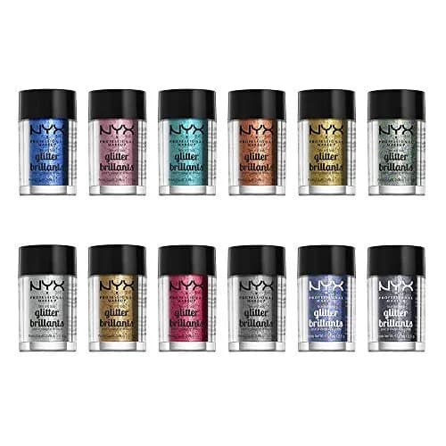 NYX PROFESSIONAL MAKEUP Face & Body Glitter, Rose 2.5 ml (0.08 Fl Oz) | Shimmering Loose Glitter for Face and Body thumbnail 4