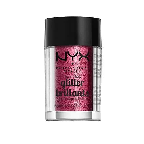 NYX PROFESSIONAL MAKEUP Face & Body Glitter, Red | Sparkling Scattered Sparkles for Festive Looks thumbnail 1