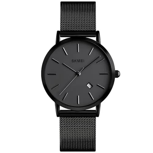 MASTOP Women's Ultra-Thin Petite Quartz Watch 33mm (1.3 inch) | Japanese Movement, Mesh Steel Bracelet thumbnail 1