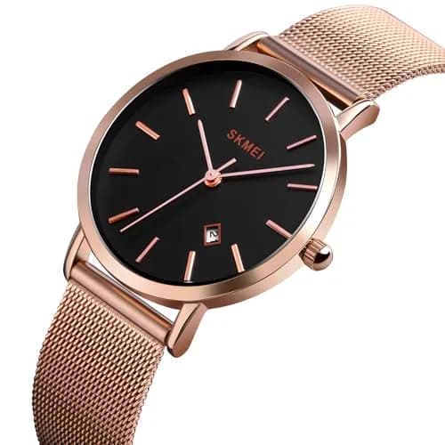 MASTOP Women's Ultra-Thin Quartz Watch 33mm Rose Gold | Japanese Movement thumbnail 2