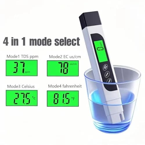 Lxuemlu TDS Meter Digital Water Tester, Accurate and Reliable, Professional TDS, Temperature and EC Meter with Carrying Case, 0-9999ppm, Ideal ppm Meter for Drinking Water, RO/DI System, Aquariums thumbnail 3