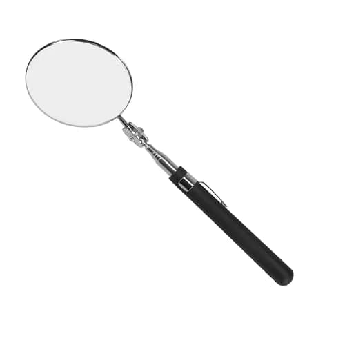 Enbar Telescopic Inspection Mirror with 360° Swivel Head | 85mm Round Mirror, 34" Extended Reach thumbnail 1