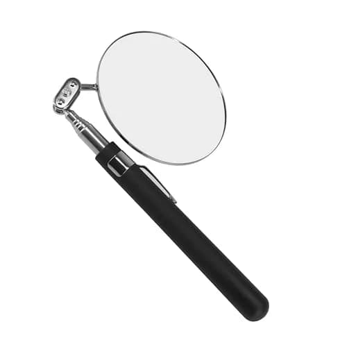 Enbar Telescopic Inspection Mirror with 360° Swivel Head | 85mm Round Mirror, 34" Extended Reach thumbnail 2