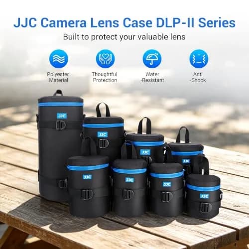 JJC Padded Camera Lens Case Pouch for Canon EF 70-200mm f4L, Nikon AF-S 70-200mm f4G, Sony 70-200mm f4G, 110mm x 190mm (4.3" x 7.5") thumbnail 2