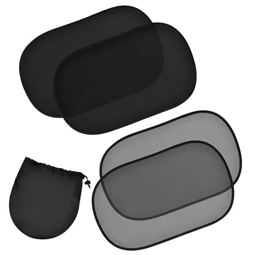 EcoNour Car Window Shades for Baby | Protects Baby from Sun & Heat (4 Pack) thumbnail 1
