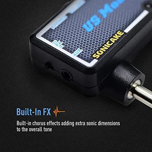 SONICAKE Mini Headphone Amp Combo for Guitar & Bass | Rechargeable, Effects, US Madness thumbnail 3