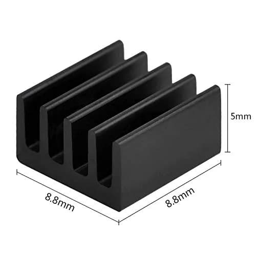 Easycargo 20pcs 9mm Small Aluminum Heatsink Kit | Passive Cooling for VRM & GPU thumbnail 2
