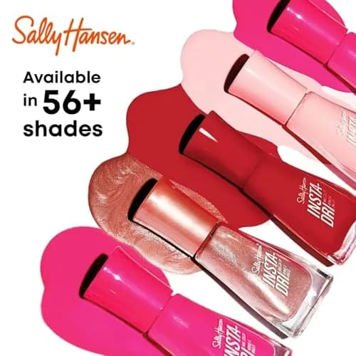 Sally Hansen Insta-Dri Nail Polish White On Time, 9ml (0.31 Fl Oz) | Quick Dry, Long Lasting, Shiny Finish thumbnail 4