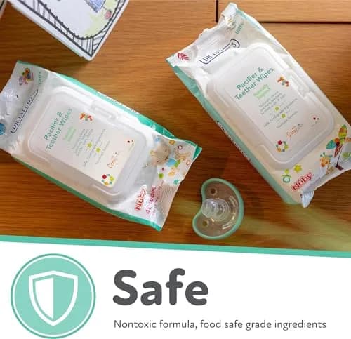 Dr. Talbot's Pacifier and Teether Wipes | 48 Count (120ml) | All Natural, Alcohol-Free thumbnail 3