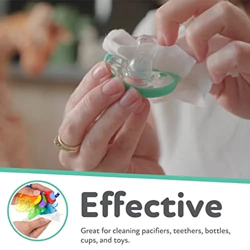 Dr. Talbot's Pacifier and Teether Wipes | 48 Count (120ml) | All Natural, Alcohol-Free thumbnail 4