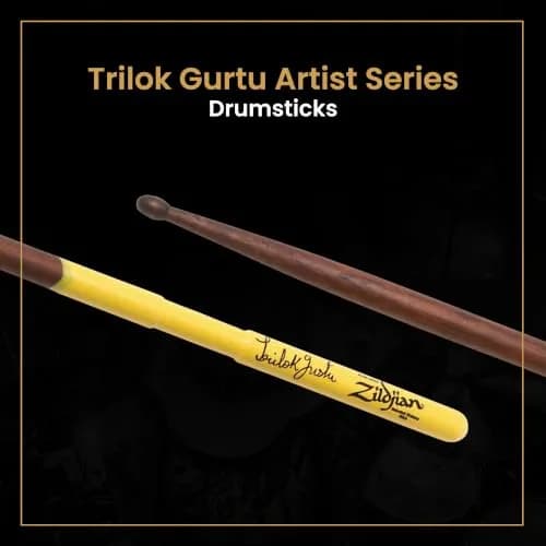 Zildjian Trilok Gurtu Artist Series Drumsticks | Unique Notch & Jazz Dimensions for Speed & Articulation thumbnail 2